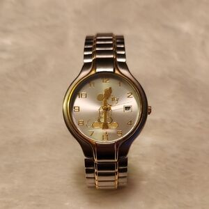 Gold and Silver Mickey Mouse Watch
